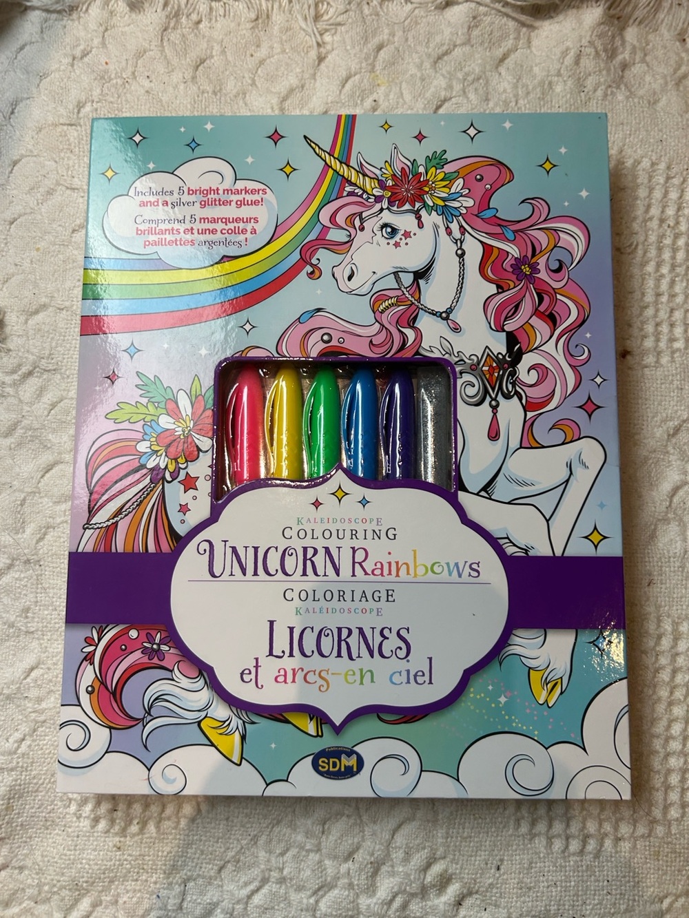 SDM Unicorn Rainbows Colouring Set - Multicolor Markers